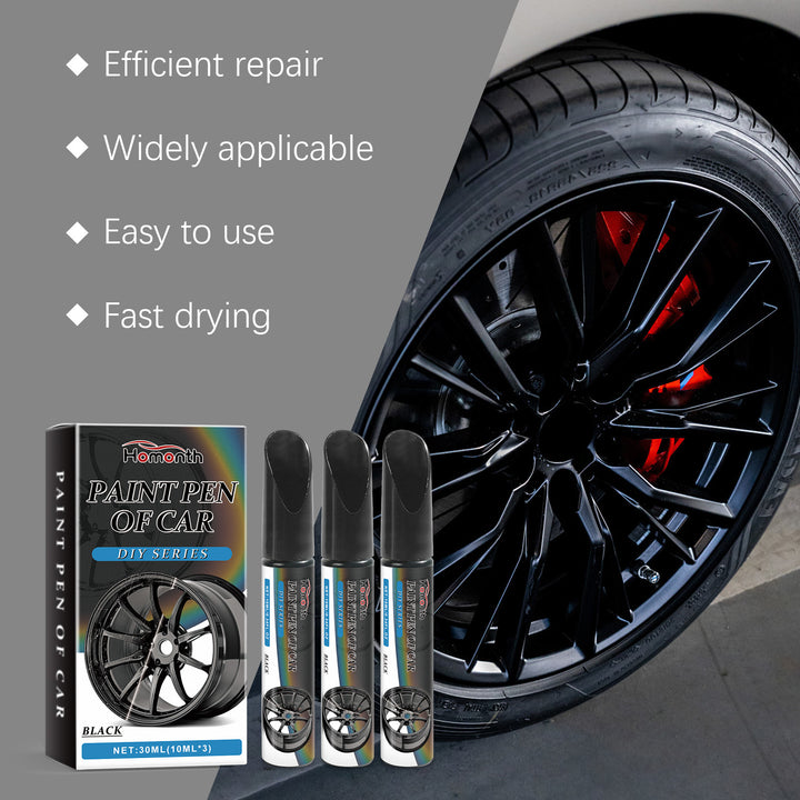 Black Wheel Scratch Repair Pen Set for Quick Touch-Ups