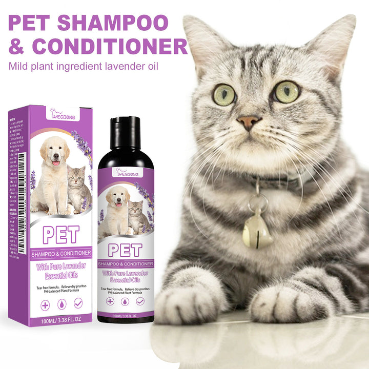 Pet Shampoo for Itchy Skin & Silky, Tangle-Free Coats