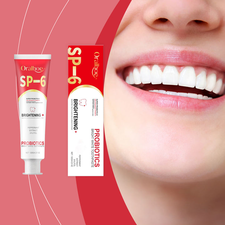 Probiotic Brightening Toothpaste for Daily Stain Care