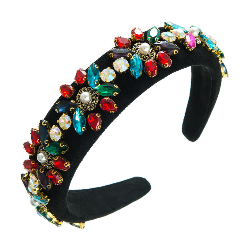 Crystal Flower Headband for Glamorous Occasion Style