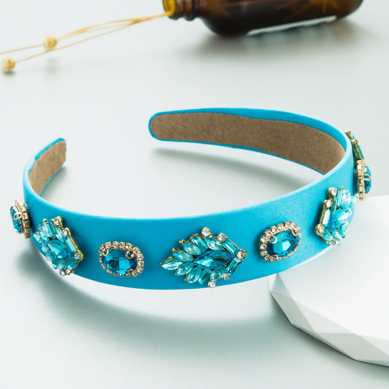 Baroque Rhinestone Headband — Retro Glam Hair Accessory
