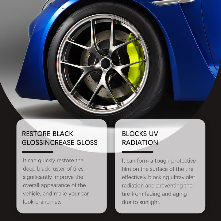 Tire Retreading Wax for Black, Glossy Tire Protection