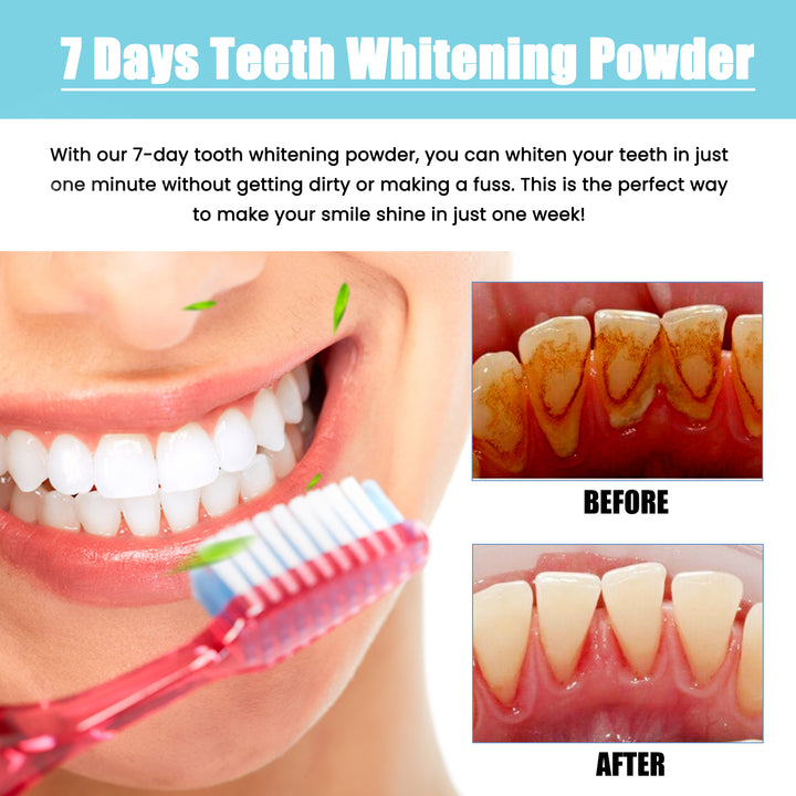7-Day Tooth Whitening Powder for a Brighter-Looking Smile