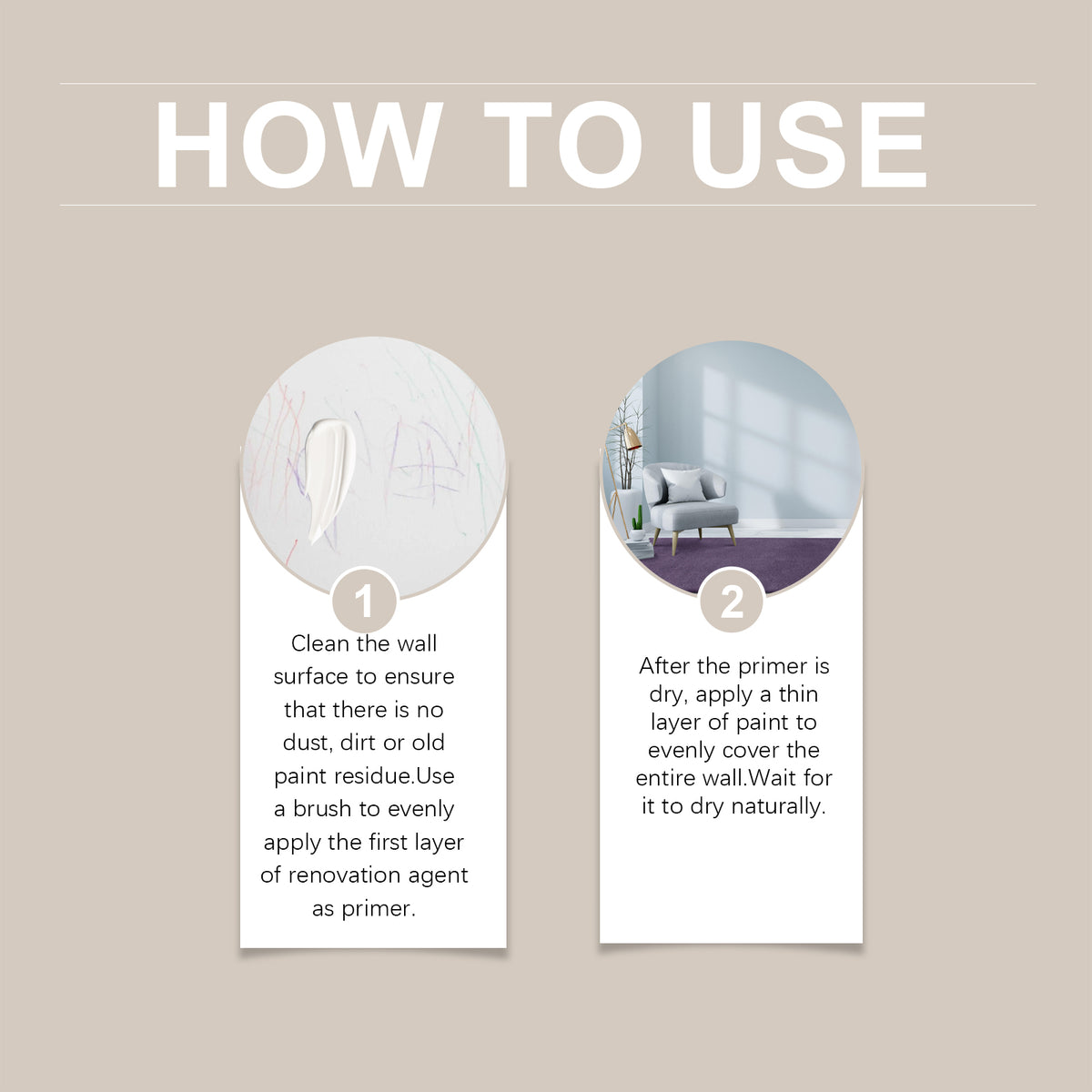 Latex Wall Paint for Quick, High-Coverage Stain Repair