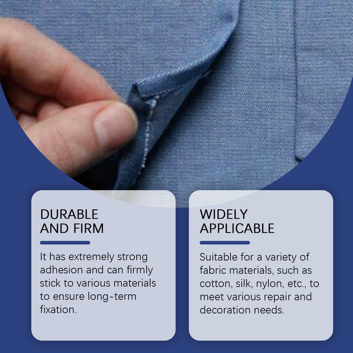Fabric Adhesive for Washable, Crystal-Clear Repairs