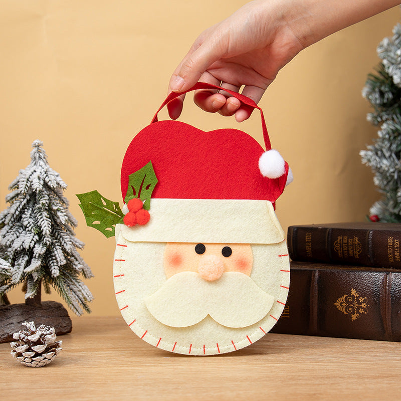 Christmas Gift Bag for Kids, Reusable Holiday Candy Bag