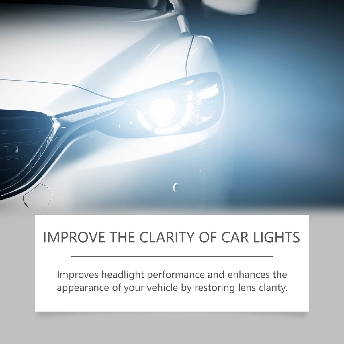 Car Headlight Restoration Kit for Cloudy Lens Clarity