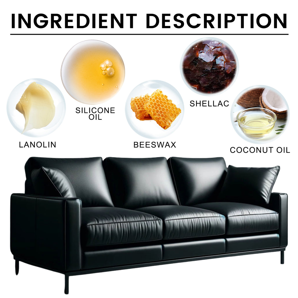Lanolin Leather Care Oil for Cleaning & Polishing Goods