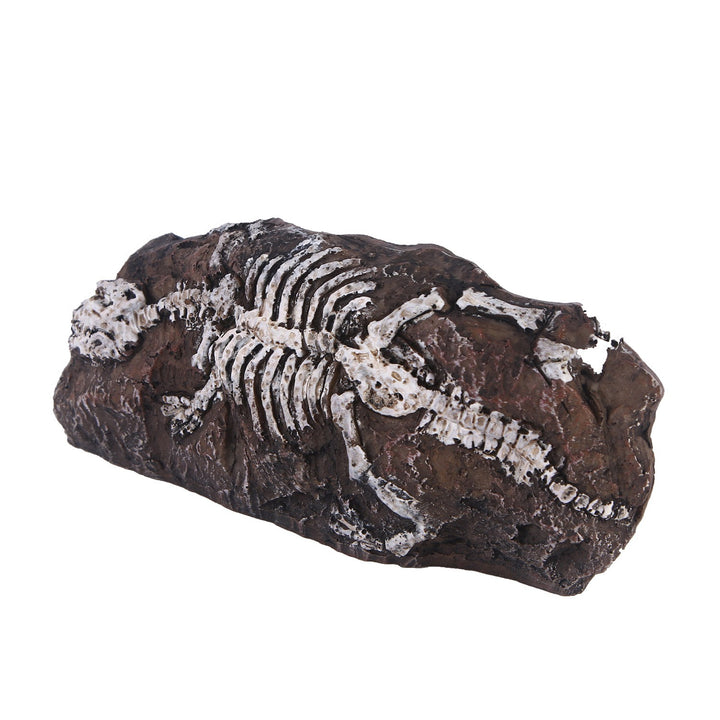 Fossil Aquarium Ornament: Resin Skeleton Rock Decor