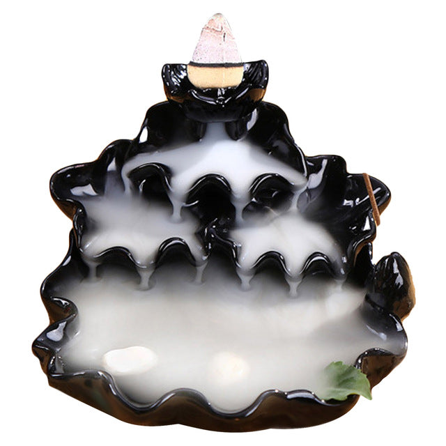 Backflow Incense Burner for a Cascading Calm Display