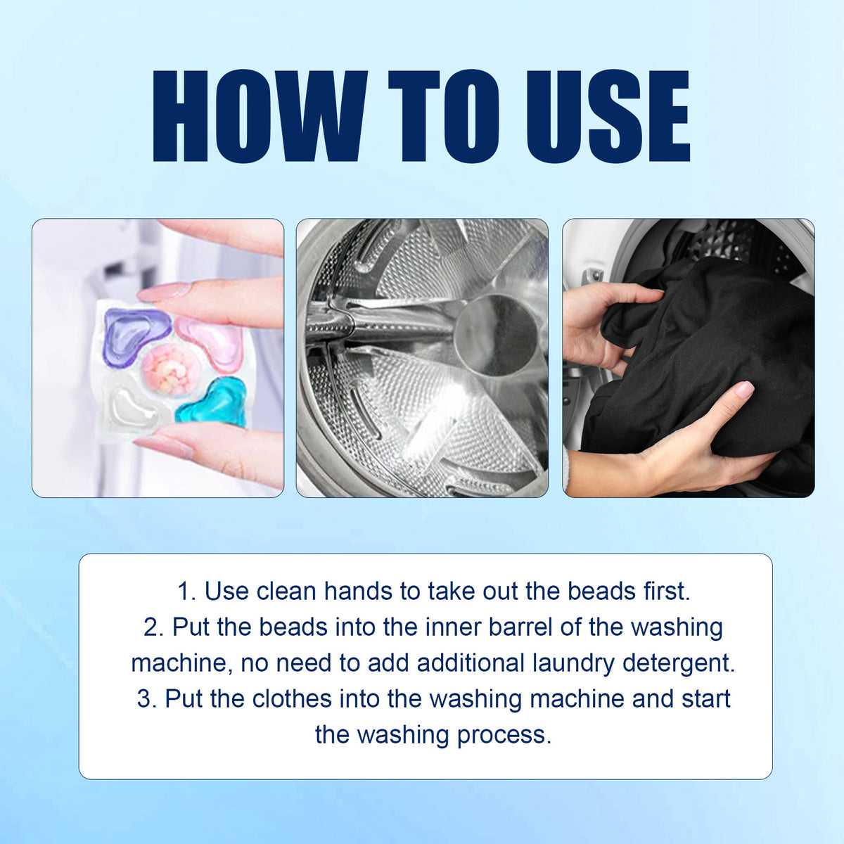 Laundry Cleaning Beads for Stains & Lasting Fragrance