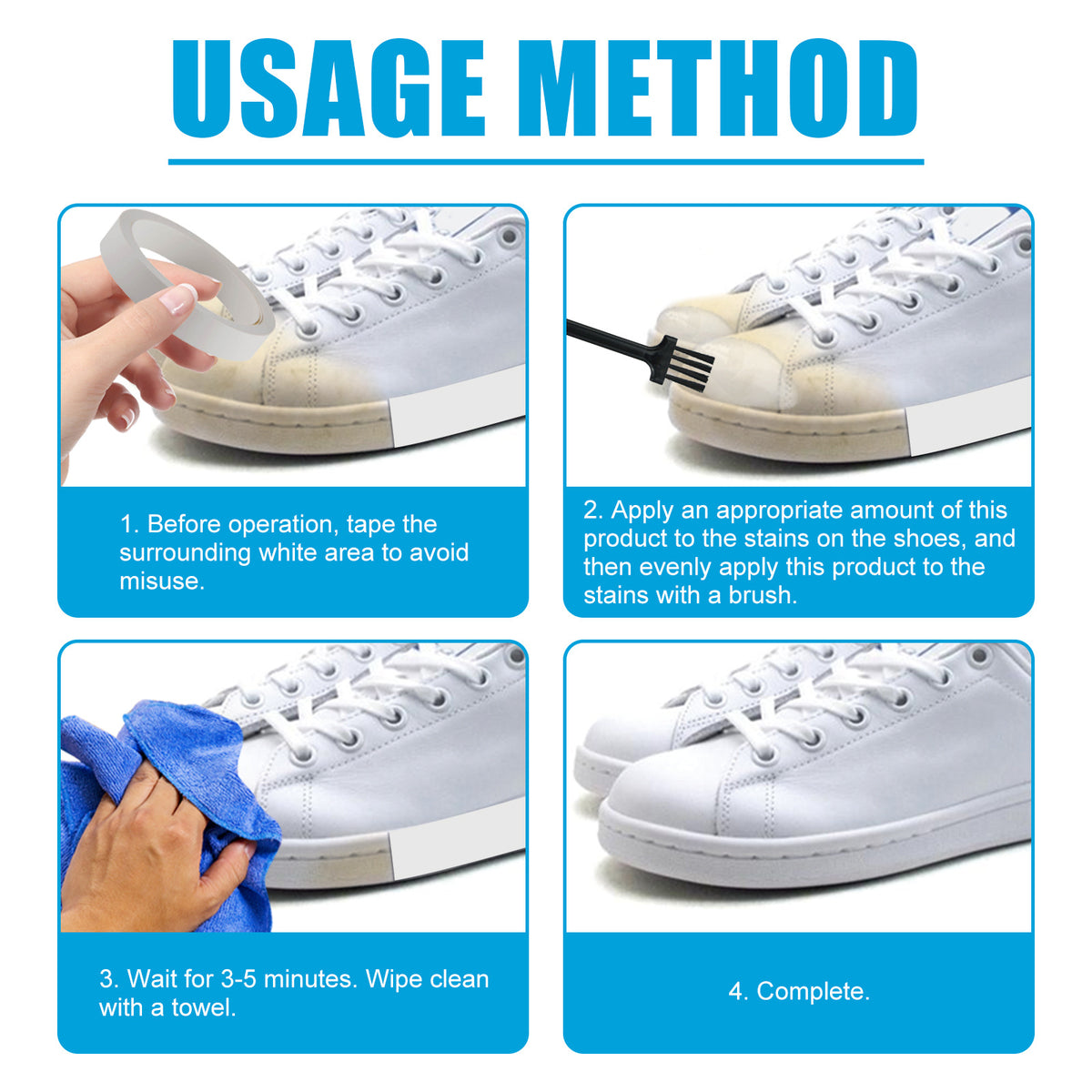 Shoe Whitening Gel Cleaner for Quick Stain Removal
