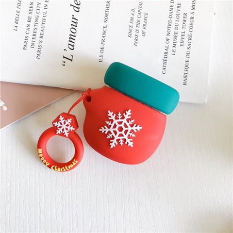 Cute Christmas AirPods 2 Case Cover with 3D Silicone Design