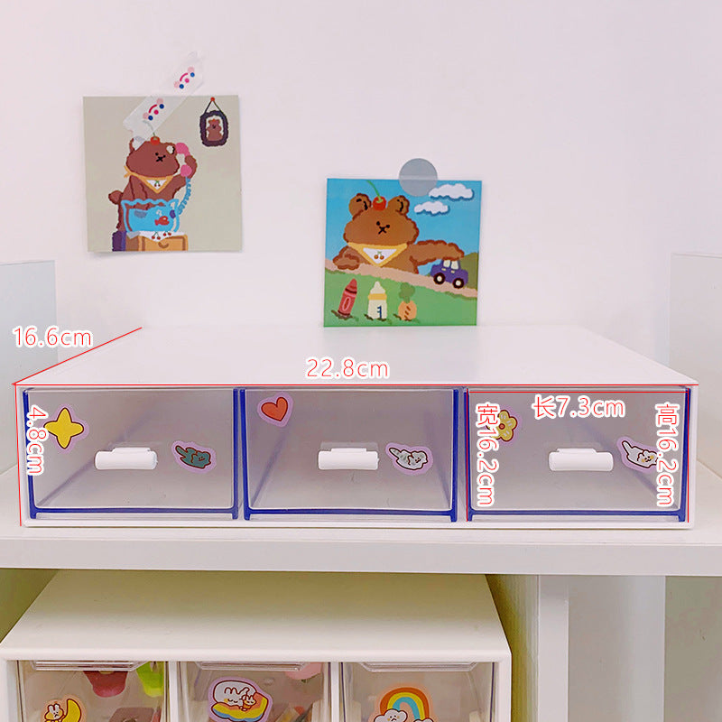 Desktop Drawer Organizer Box for Stickers and Tape