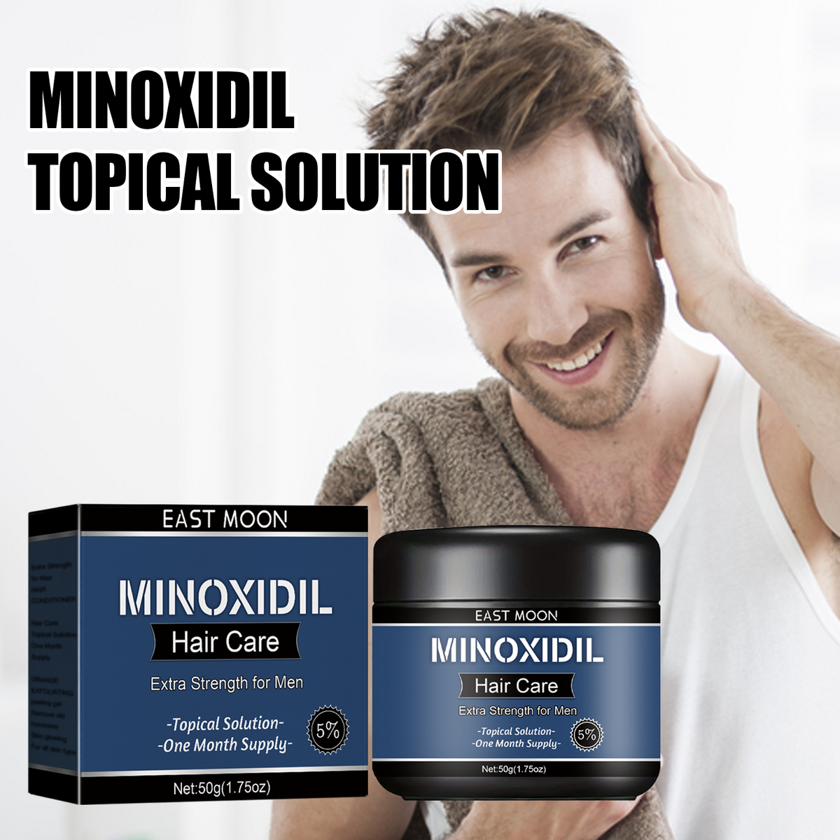 Men's Hair Repair Cream for Dry, Frizzy, Damaged Hair