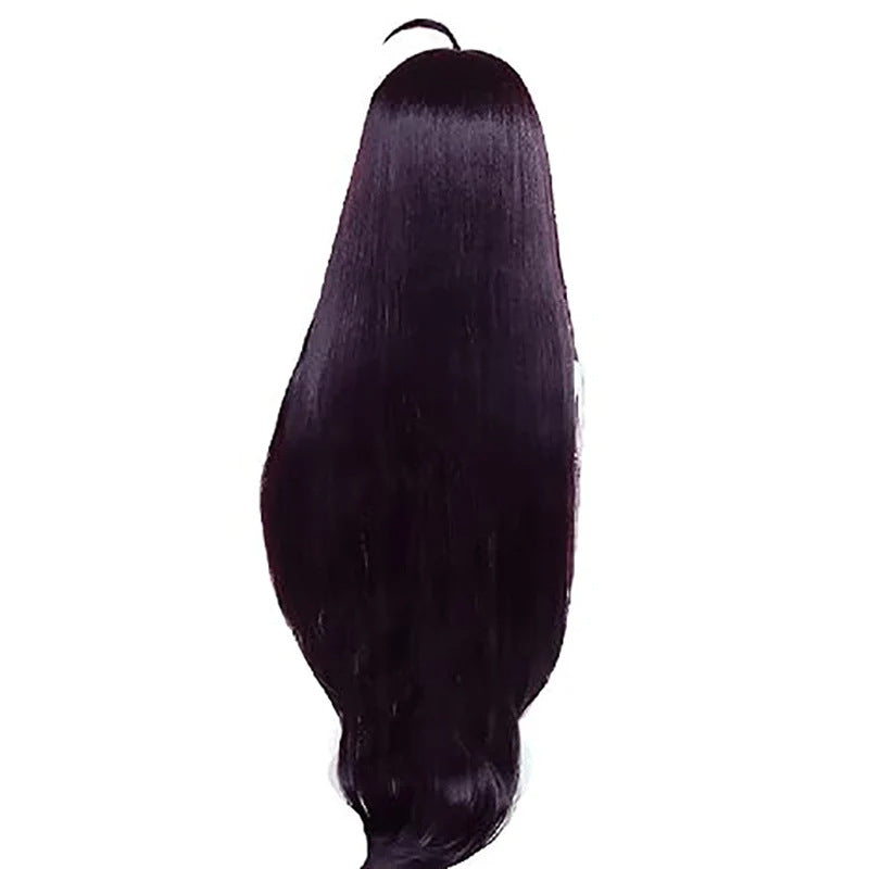 Long Black Purple Cosplay Wig for Anime Characters