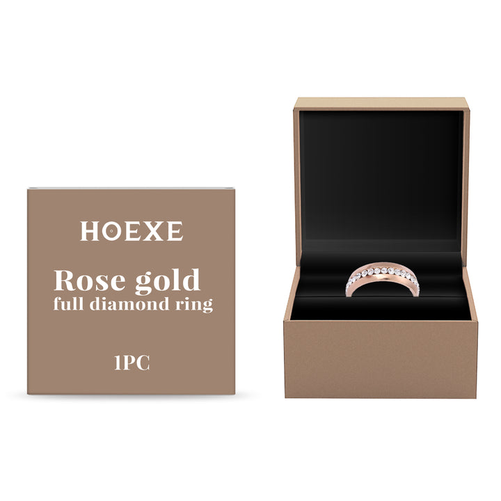 Rose Gold Ring Ladies - Sparkle That Doesn't Fade