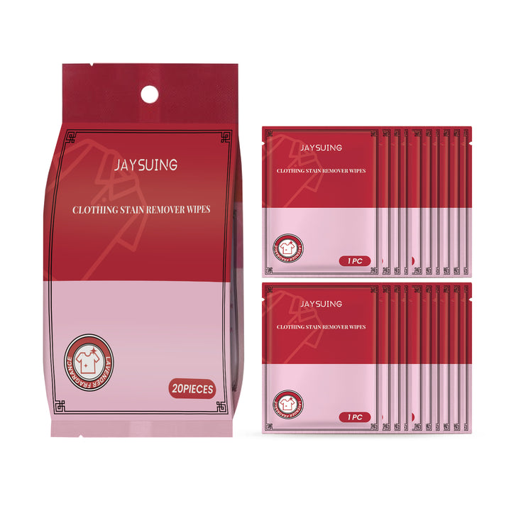Clothing Stain Remover Wipes for On-the-Go Cleanup