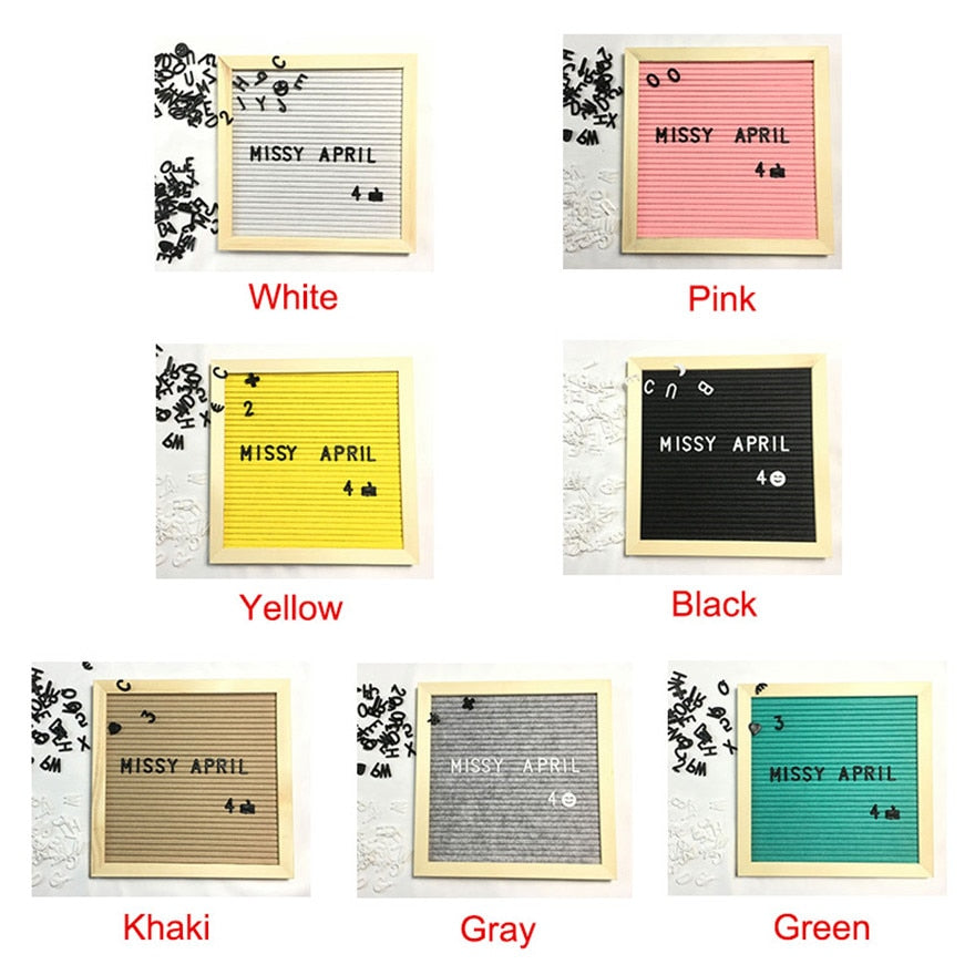 Wooden Letter Board for Changeable Home Wall Messages
