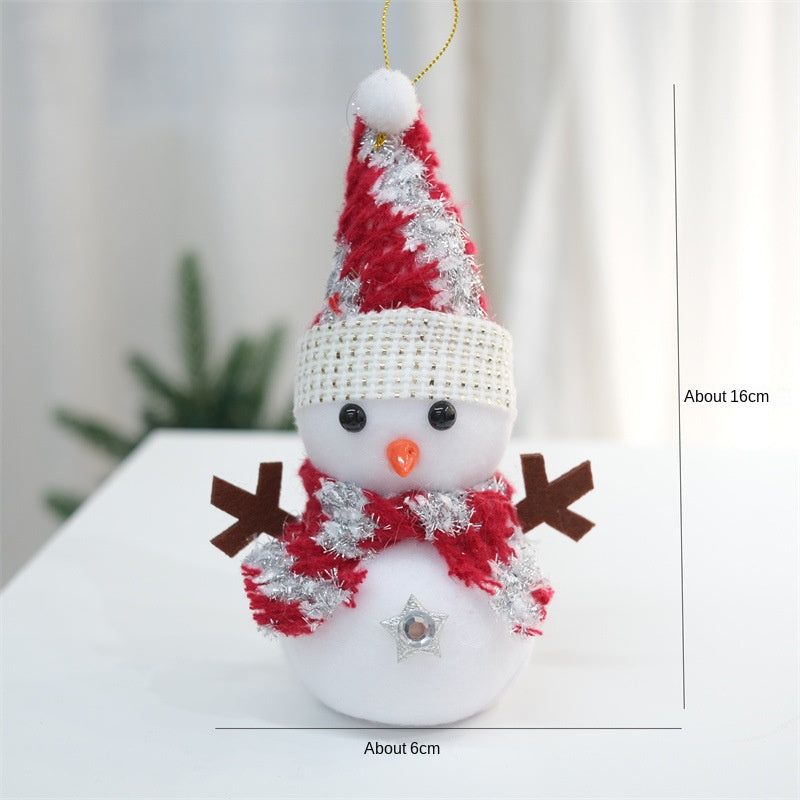 Christmas Plaid Snowman Ornaments for Festive Cheer