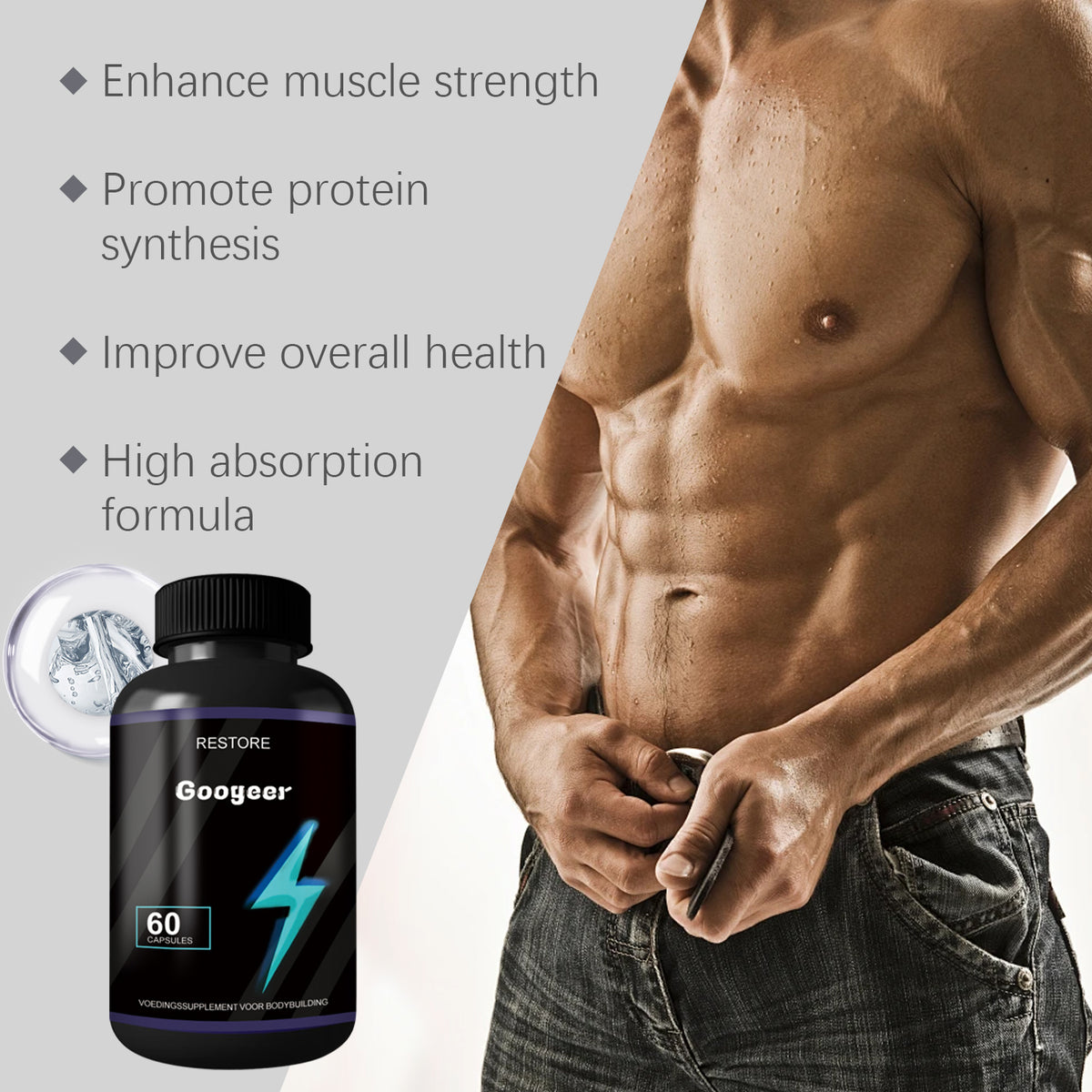 Bodybuilding Supplement for Recovery & Protein Support