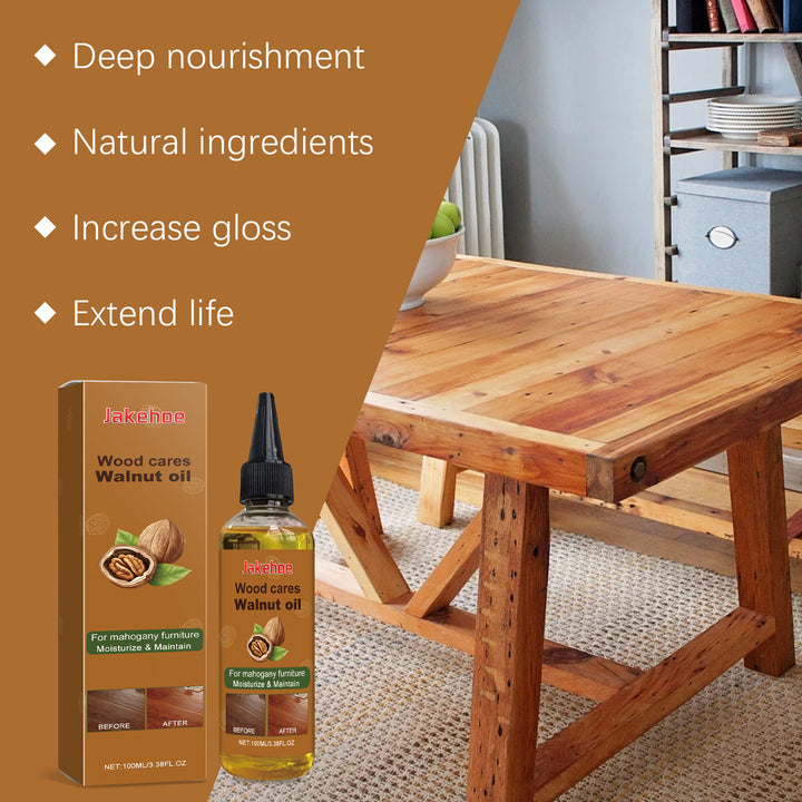Wood Furniture Polish Oil for Natural Gloss & Care