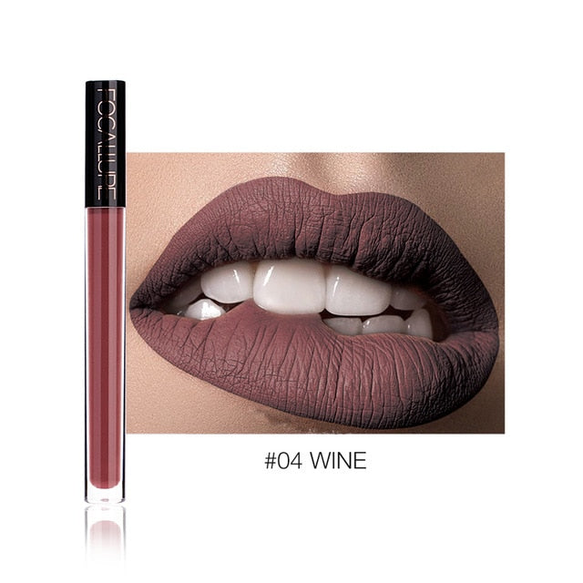 Liquid Lipstick Matte Color, Waterproof Kiss-Proof Wear