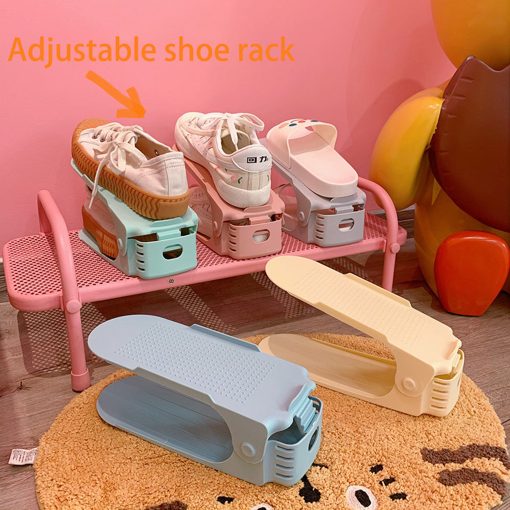Shoe Rack, Adjustable Double-Layer for Small Spaces