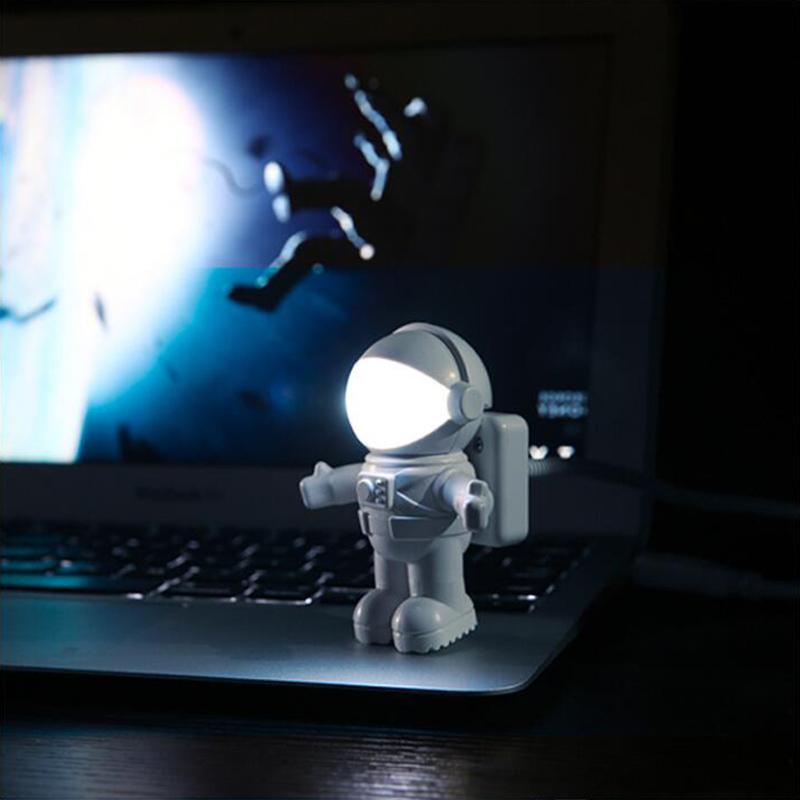 Astronaut USB Desk Lamp for Late-Night Computer Work