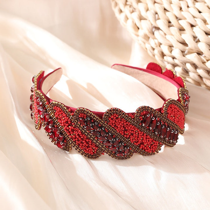 Jeweled Hair Hoop for Instant Glamorous Occasion Style