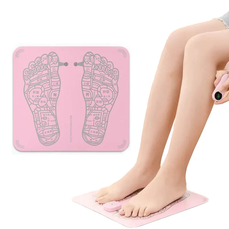 EMS Electric Foot Massager Mat Pulse Muscle Relax Health Car