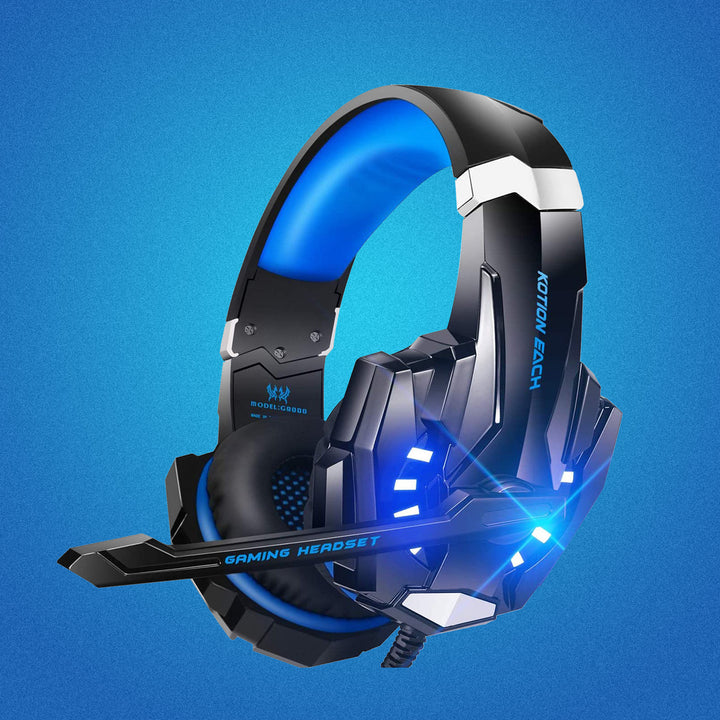 Wired Gaming Headset with Mic and LED Lights