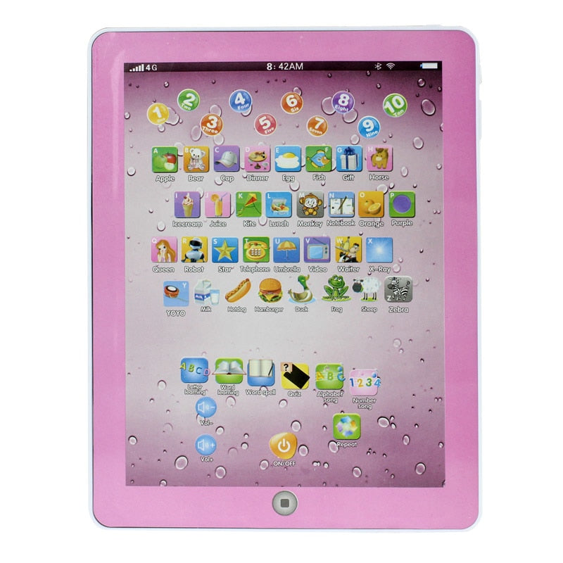 Children's Learning Tablet Toy for Alphabet and Number Play