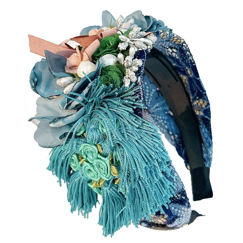 Handmade Flower Headband for Romantic Statement Style