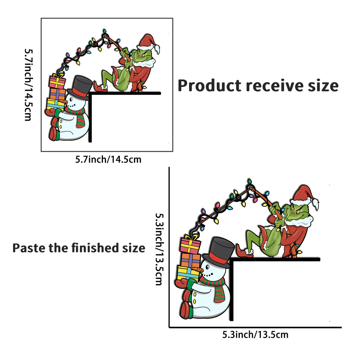 Christmas Switch Stickers Festive Santa Wall Decor