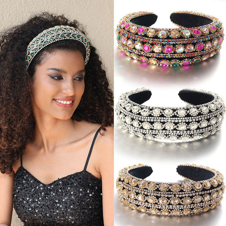 Baroque Crystal Headband for Vintage-Inspired Glamour