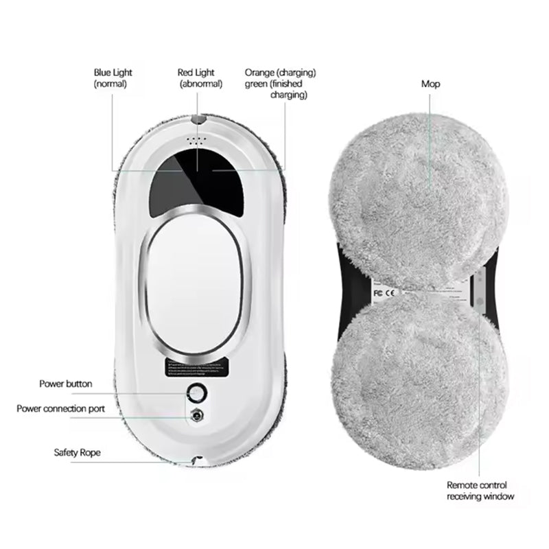 Window Cleaning Robot: 5600Pa Auto Glass Cleaner