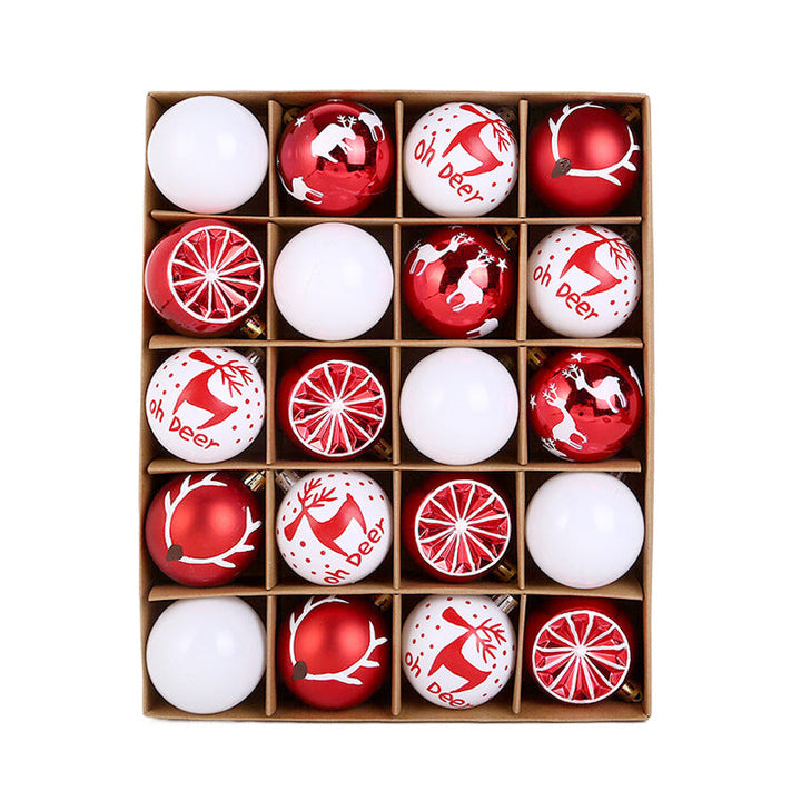 20-Piece Christmas Ball Ornament Set, 6cm Shatterproof