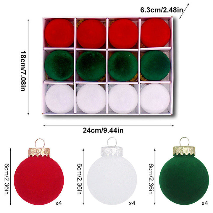 6cm Christmas Ball Ornaments for Coordinated Trees