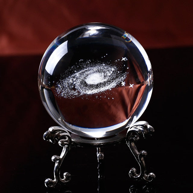Crystal Galaxy Sphere Decor For Mesmerizing Display