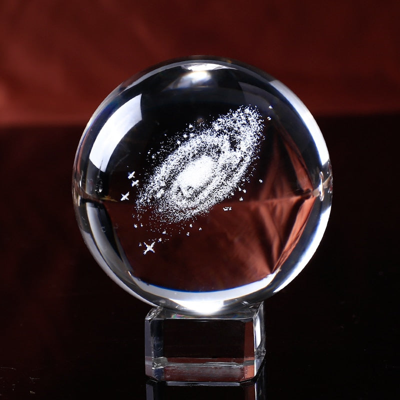 Crystal Galaxy Sphere Decor For Mesmerizing Display