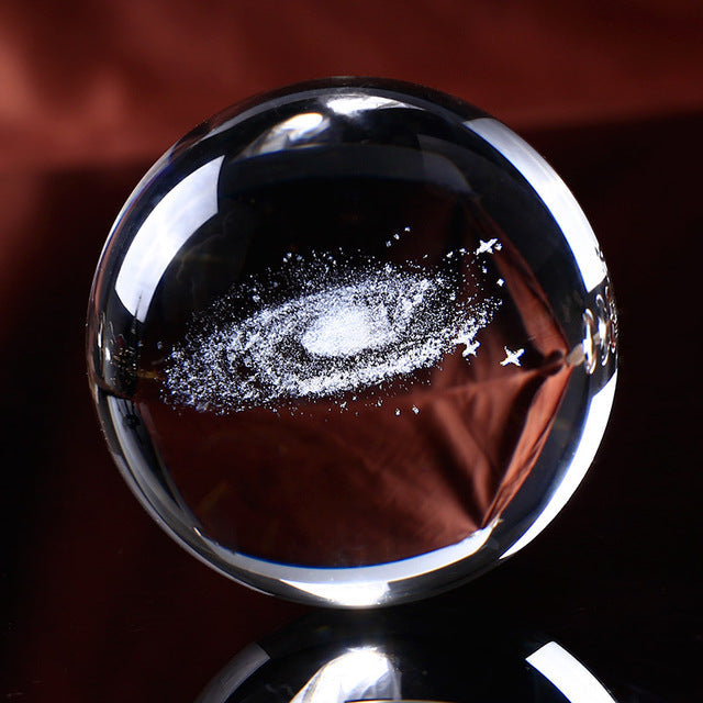 Crystal Galaxy Sphere Decor For Mesmerizing Display