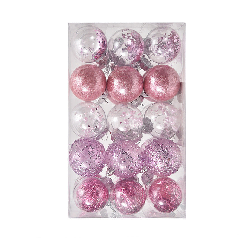 6cm Christmas Ball Ornaments Set of 30, Sparkle Baubles