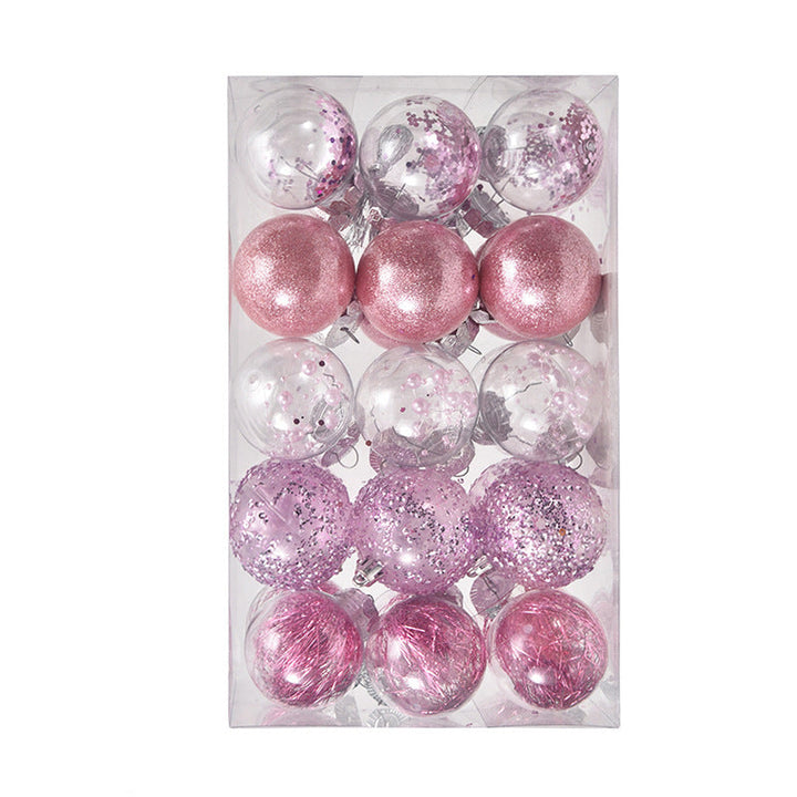 6cm Christmas Ball Ornaments Set of 30, Sparkle Baubles