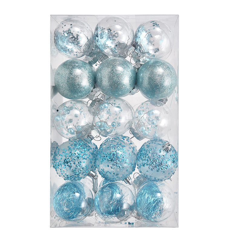 6cm Christmas Ball Ornaments Set of 30, Sparkle Baubles