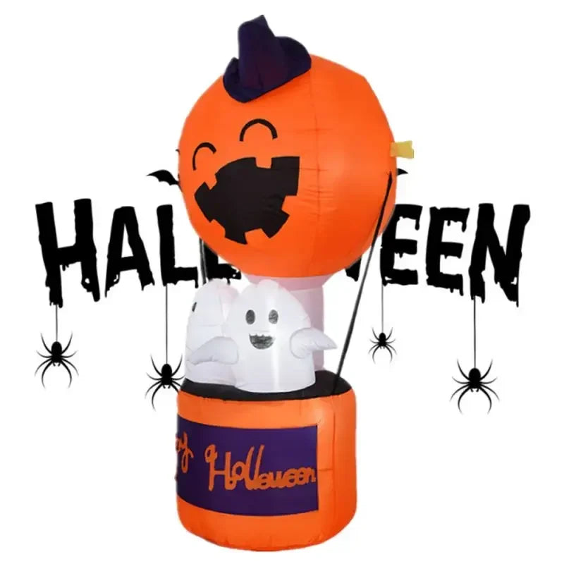 6-Foot Halloween Inflatable Pumpkin Ghost Decoration