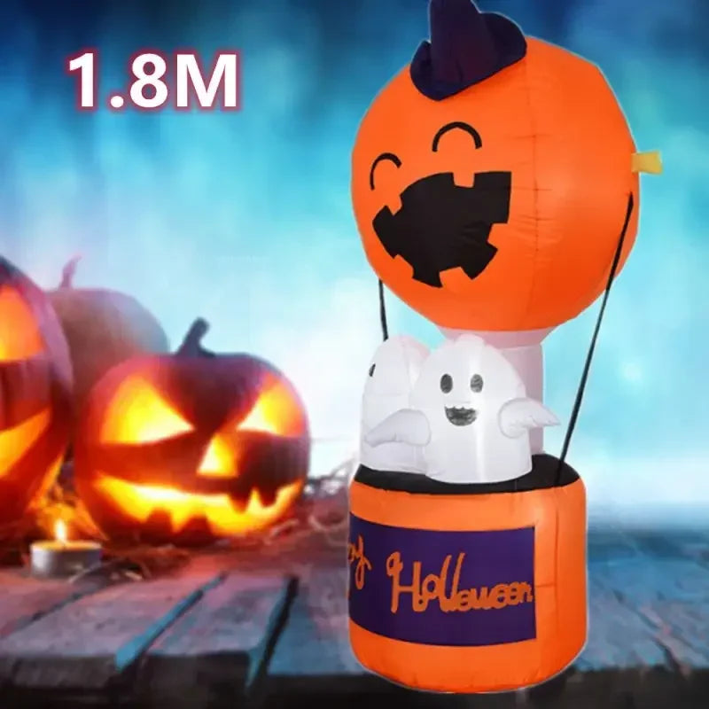6-Foot Halloween Inflatable Pumpkin Ghost Decoration