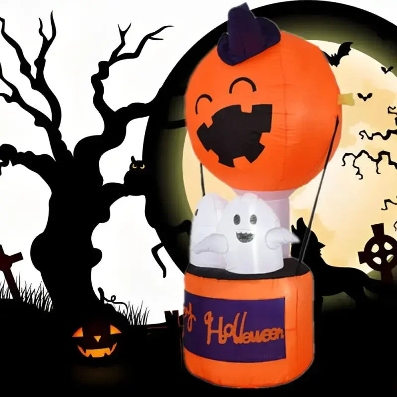 6-Foot Halloween Inflatable Pumpkin Ghost Decoration