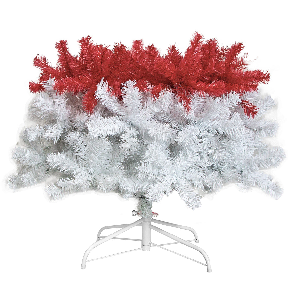 6FT Curved Top Artificial Christmas Tree With Lights