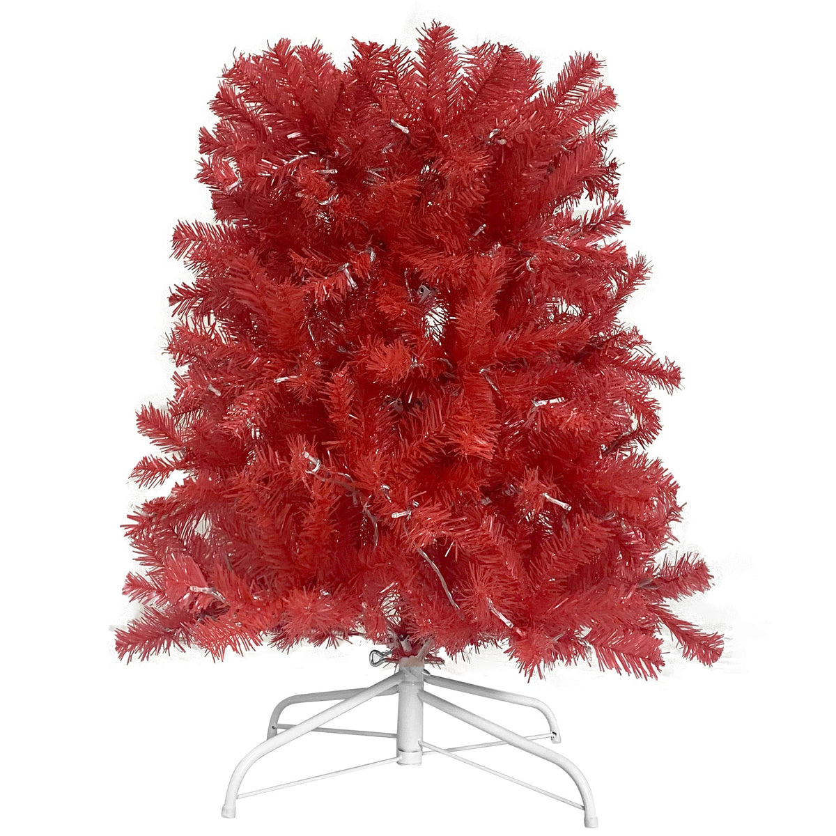 6FT Curved Top Artificial Christmas Tree With Lights